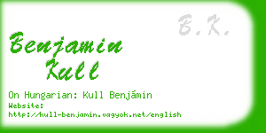 benjamin kull business card